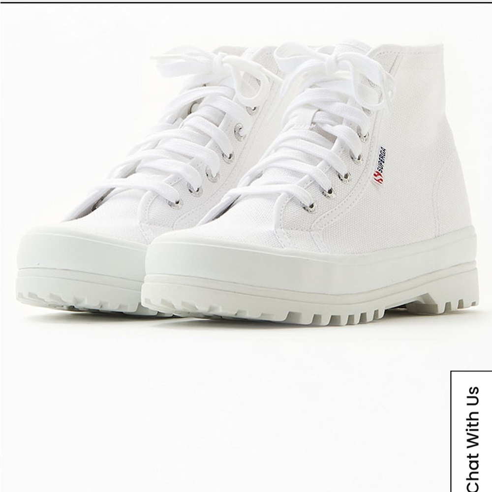 Superga Women's White 2341 Alpina High Top Sneakers, Sz 9.5
